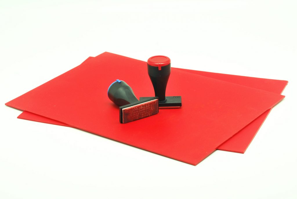 Red Rubber Stamp